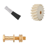 Felt gear parts for lubrication pump